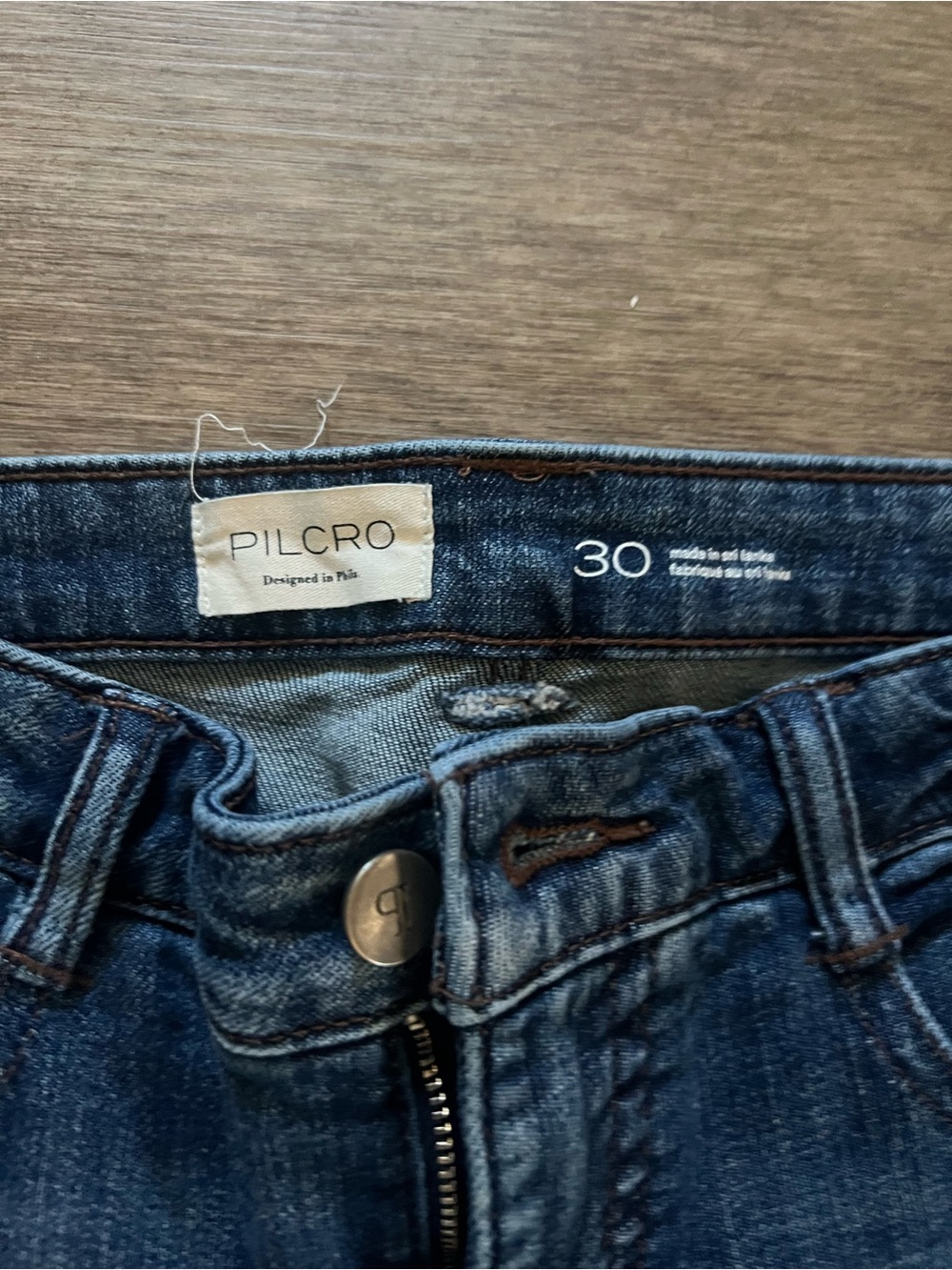 Pilcro Women's Indigo High-Rise Straight Jeans